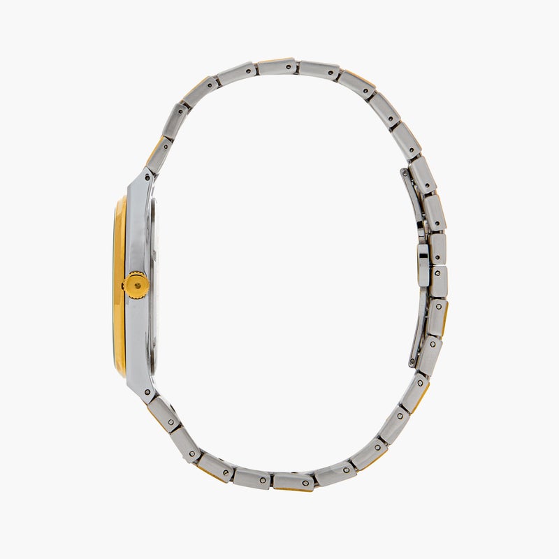 Omax Men's Gold and Silver Analog Watch - Image 2